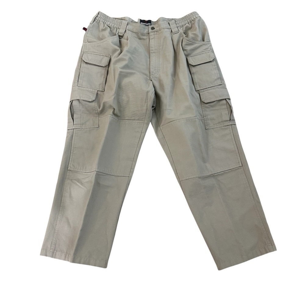 Woolrich Elite Series Men’s Khaki Multi-Pocket Cargo Utility Pants Sz 42 GUC